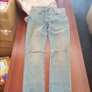 Saint Laurent jeans size 28 rare sand wash